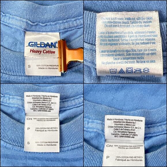 Gildan Crew Neck YETI Printed Both Sides Long Sleeve Tee Shirt Top Size Small - Picture 6 of 10